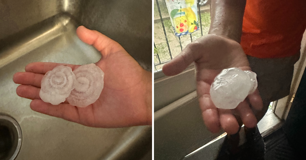 McCook, Nebraska, bekommt drei Stunden lang „baseballgroßen Hagel“ und ...