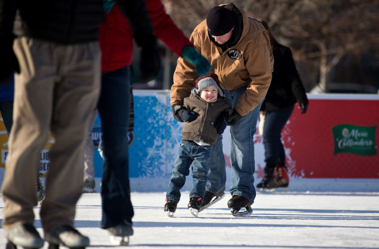 Families find frozen fun at downtown Omaha ice rink