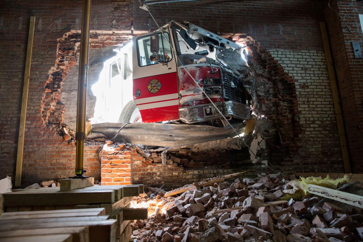 Four Omaha firefighters, SUV driver injured in crash that sent