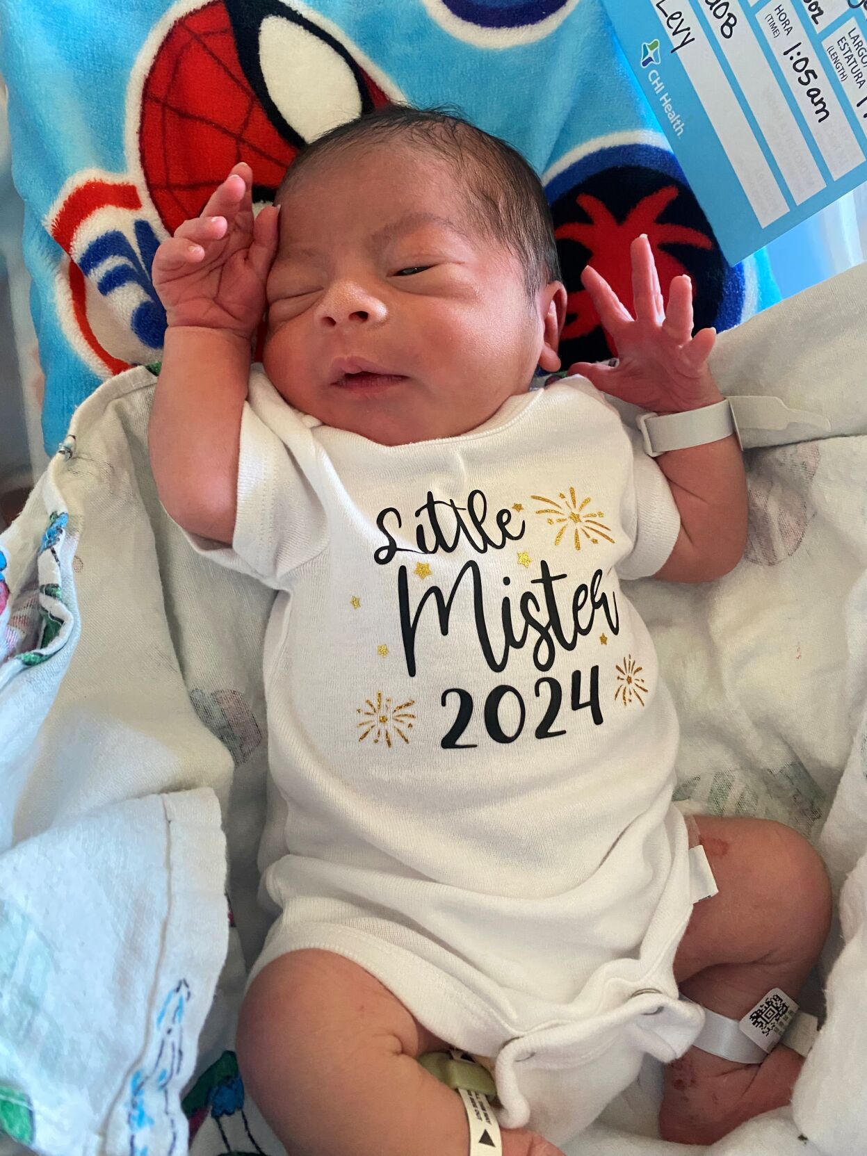 Omaha's first baby of 2024 born at CreightonBergan Mercy