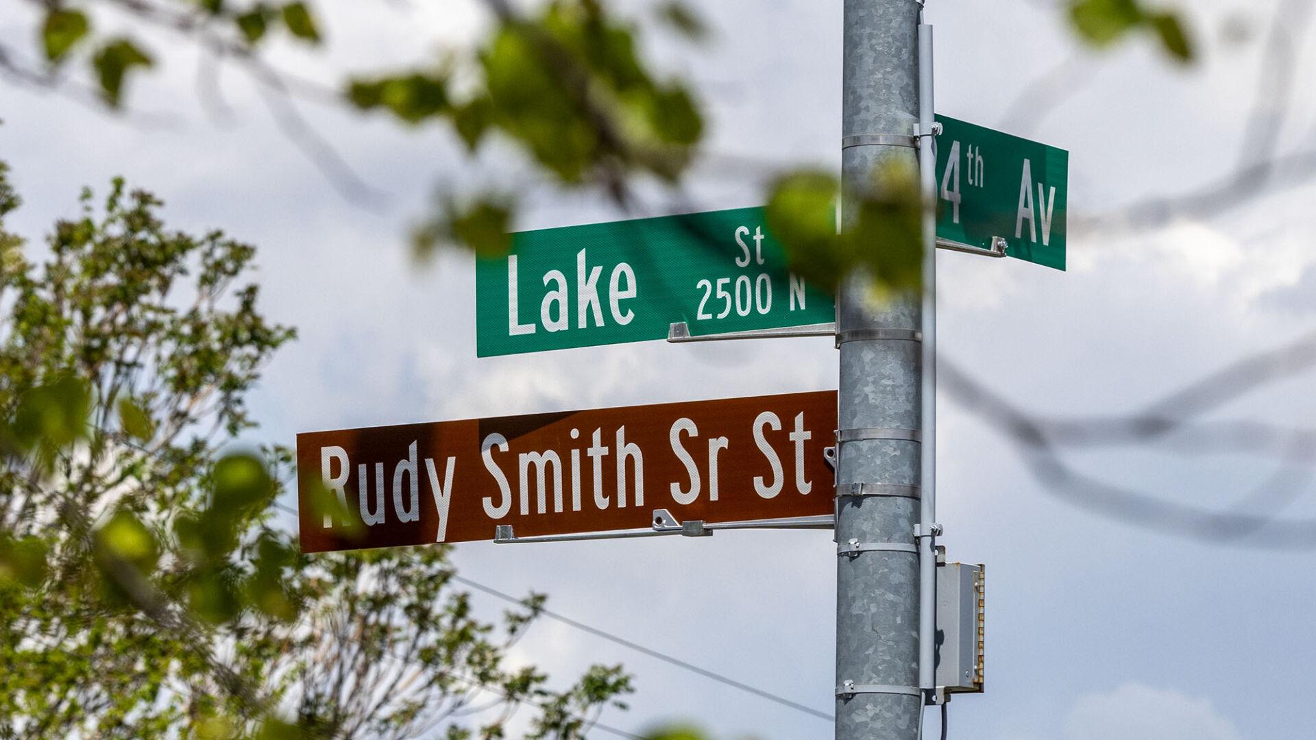 Section of Lake Street renamed for Rudy Smith