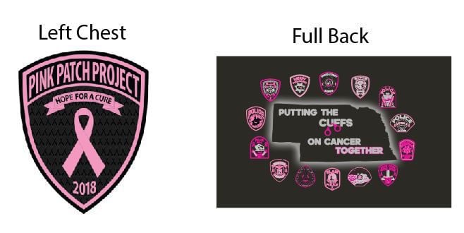 Pink Police Patches for Breast Cancer Awareness