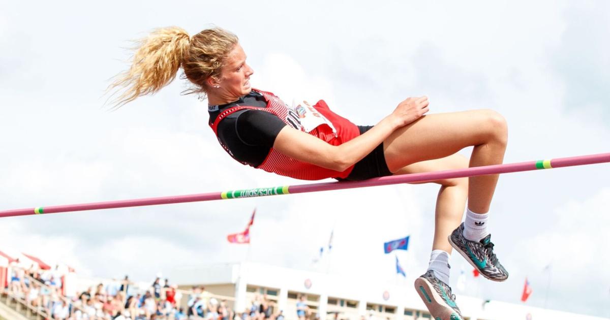 Nebraska high school high jump champion Karsyn Leeling continues to