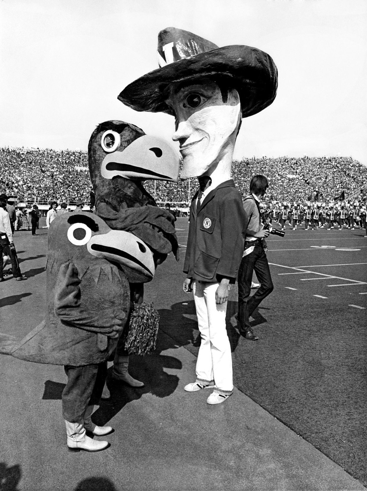 Herbie mascot cheap husker adidas hat