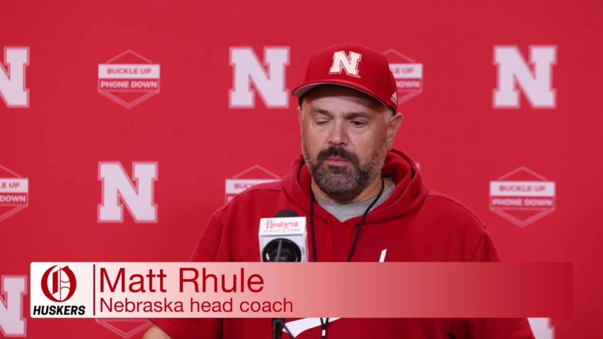 Nebraska's Matt Rhule full press conference from Sept. 21st, 2023