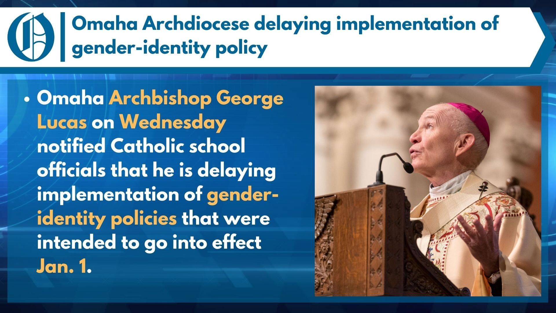 Omaha Archdioceses gender policies reflected popes statements; thats the problem, advocate says photo image