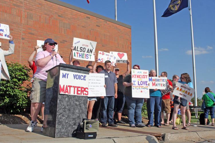 Local atheist group rallies at La Vista City Hall
