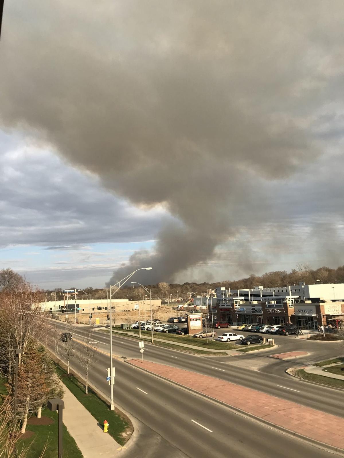 Council Bluffs brush fire that burned 300 acres was 'still smoldering