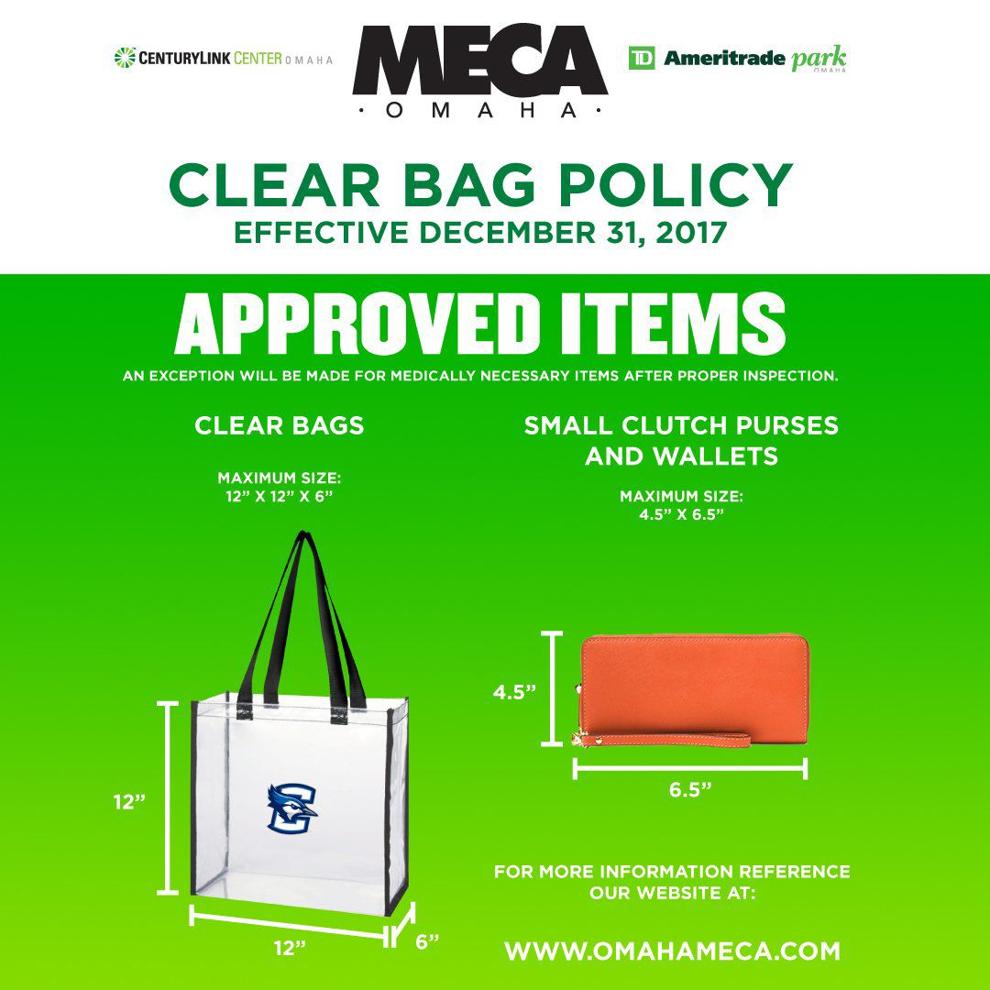 CenturyLink Center institutes clear bag policy to begin Dec. 31