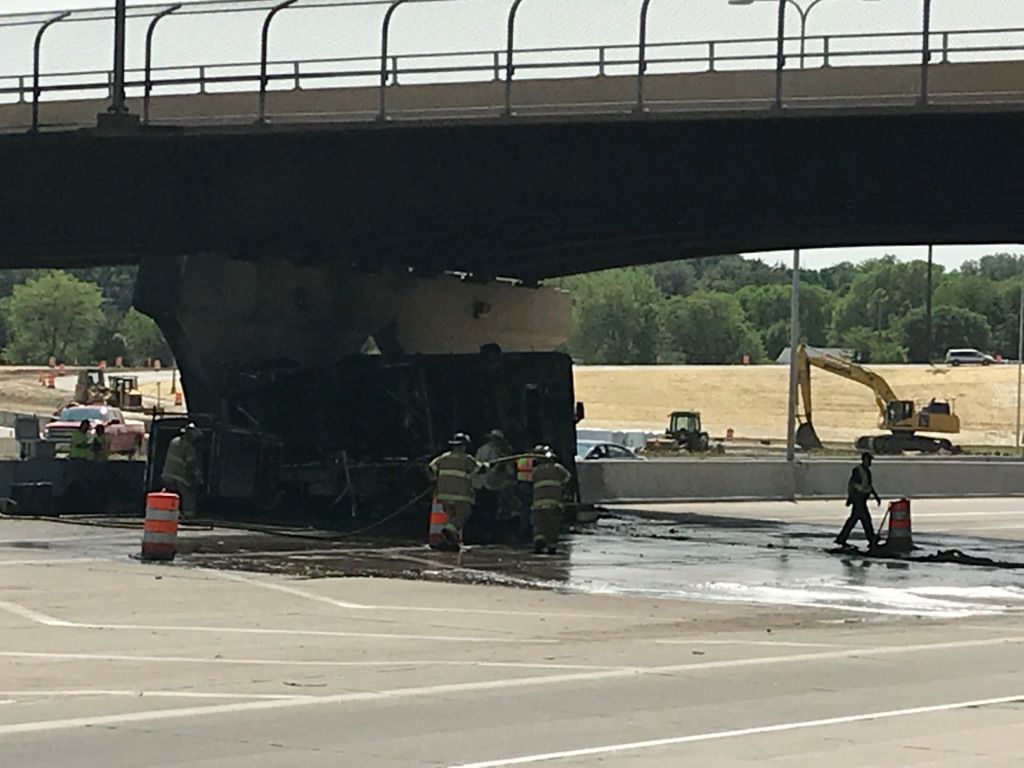 RV fire on westbound I80 led to long traffic delays near Omaha zoo