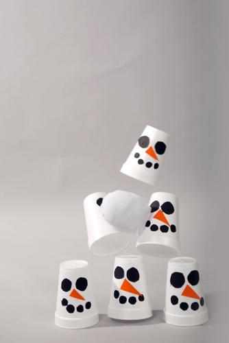 Snowman slam: It's like a pillow fight — only tamer!