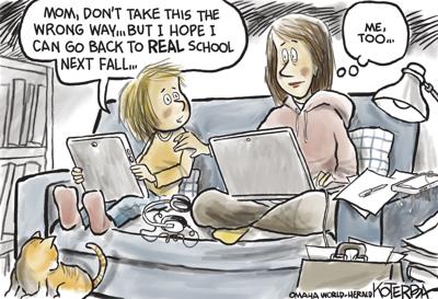 Jeff Koterba's latest cartoon: Breaking it to Mom
