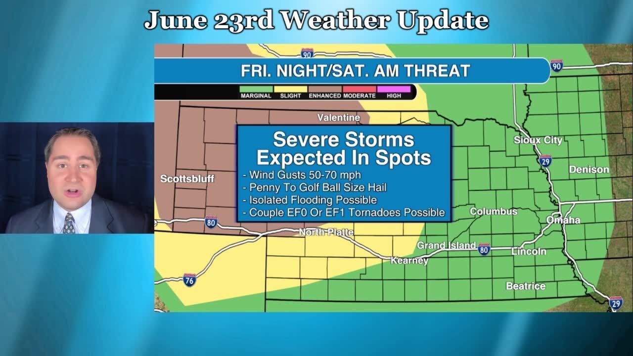 Severe storms expected in Nebraska Friday night