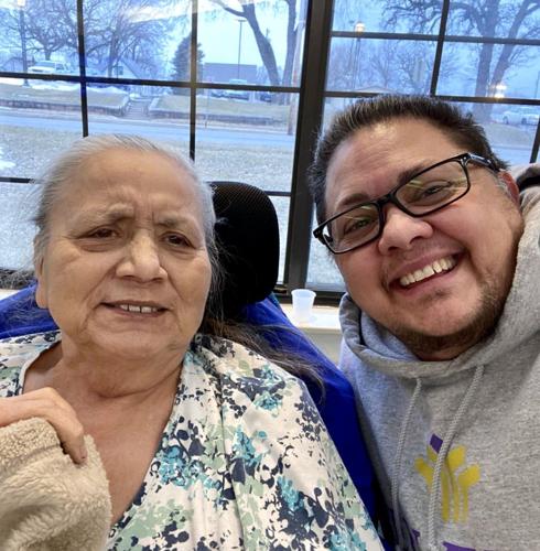 Eli and Lily Rigatuso share a selfie at St. Joseph Villa