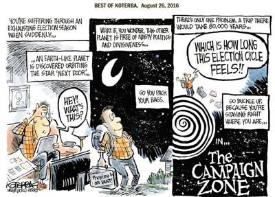 Best of Jeff Koterba’s cartoons: Space traveler