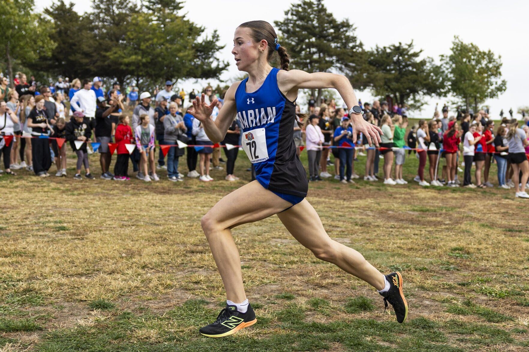 On ‘brutal' course, Marian's Maya Freyer wins Class A gold after defending champ falls short