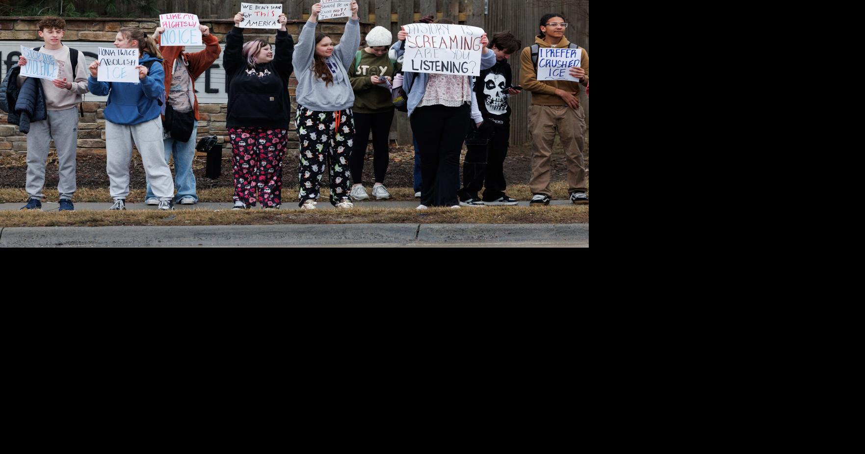 Millard West students hold walkout to protest ICE actions