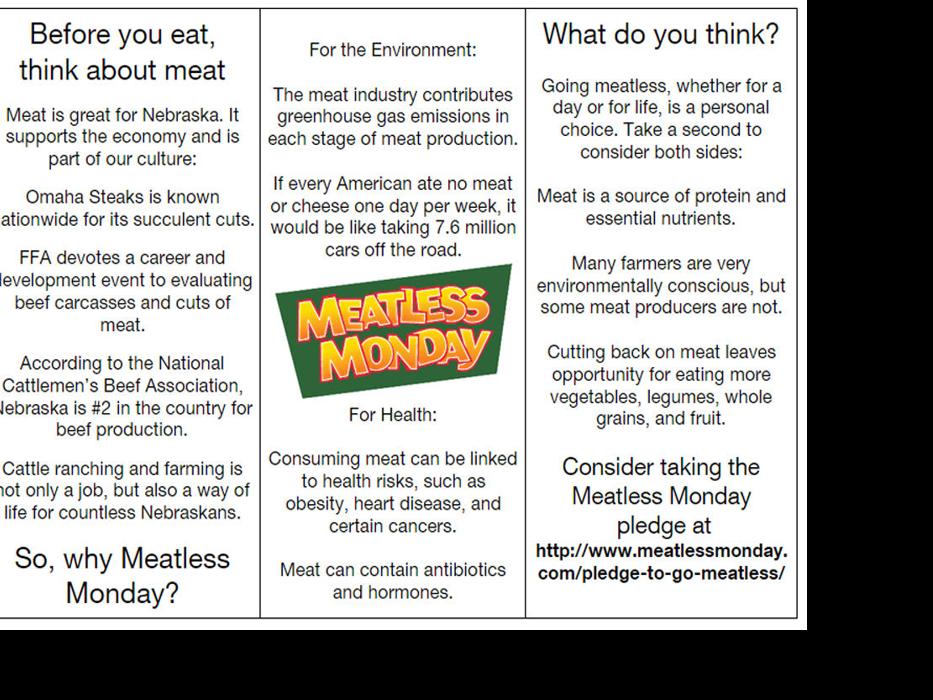 Promote 'Meatless Monday'? Not here, UNL says Nebraska