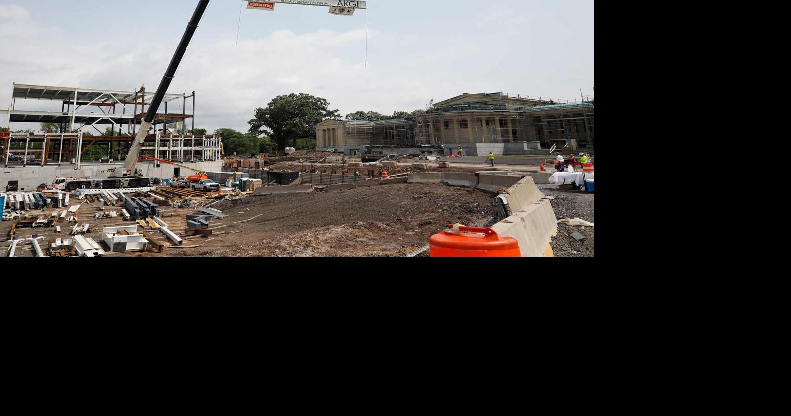 At Albright-Knox, steel frame for expansion is in place: 'This is a ...