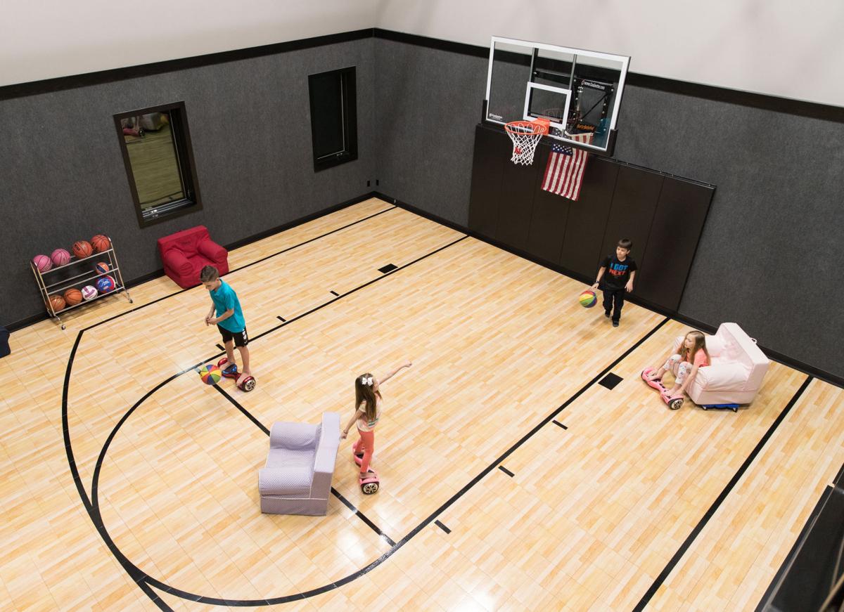 Papillion Family S Dream House Includes A Sports Court With A