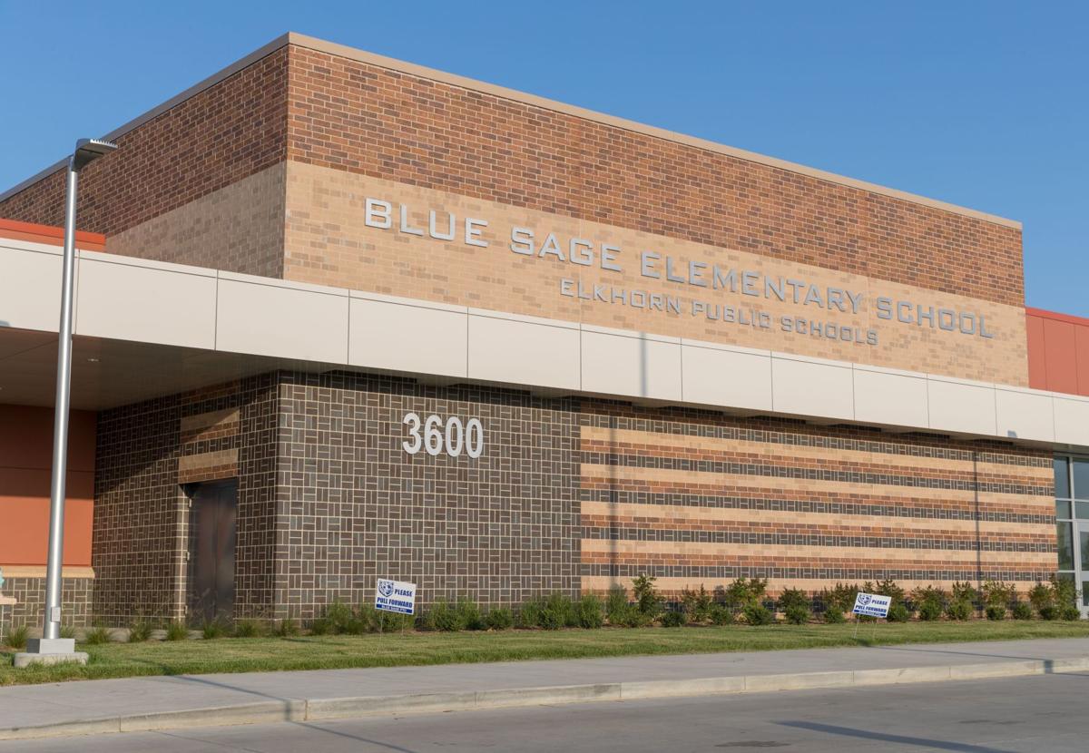 Cornfields on one side, houses on the other Check out Blue Sage Elementary, Elkhorn's newest