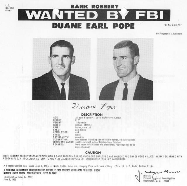 Man who committed bloody Nebraska bank robbery in 1965 will leave