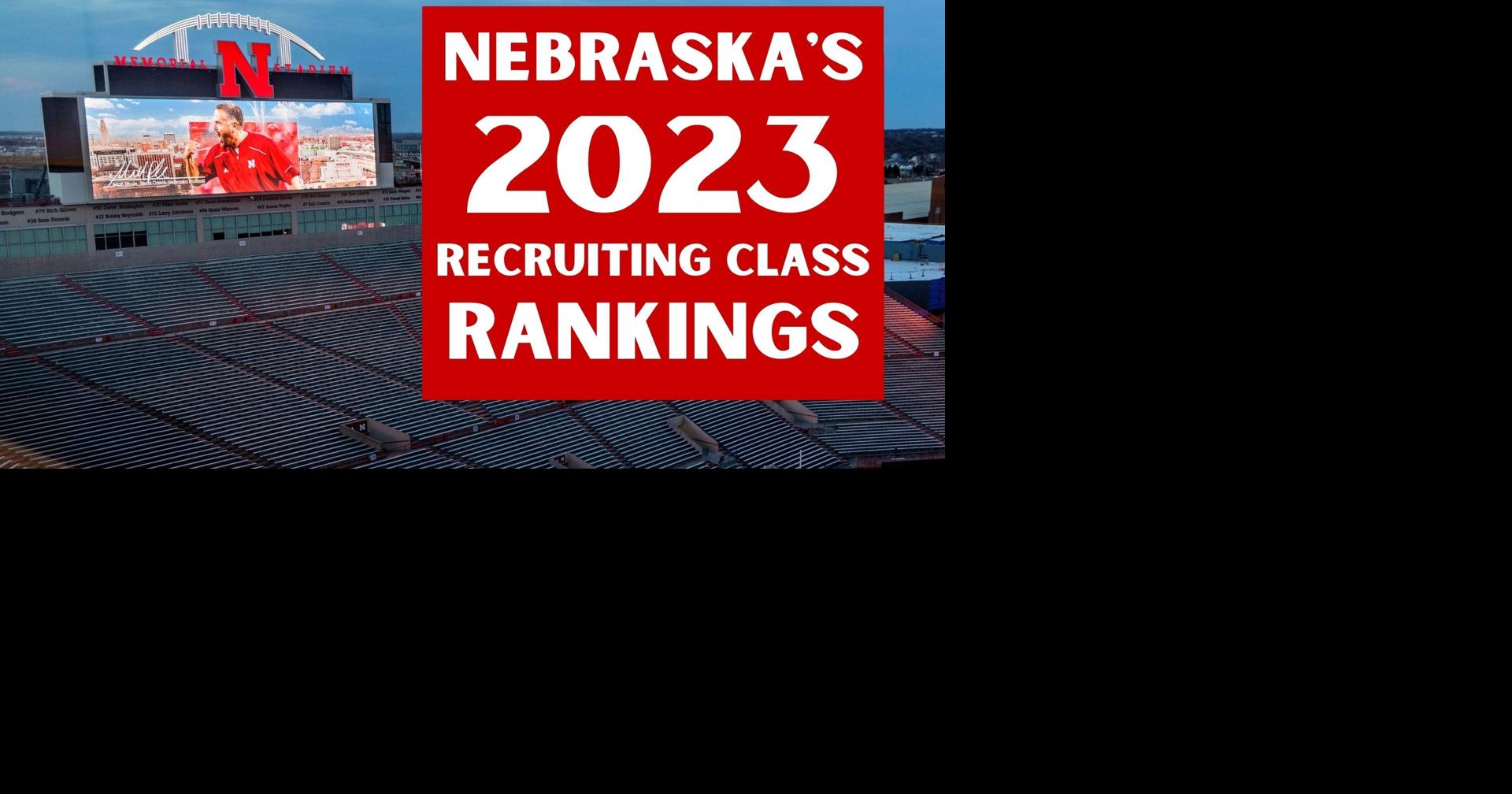 Nebraska football's 2023 recruiting class rankings
