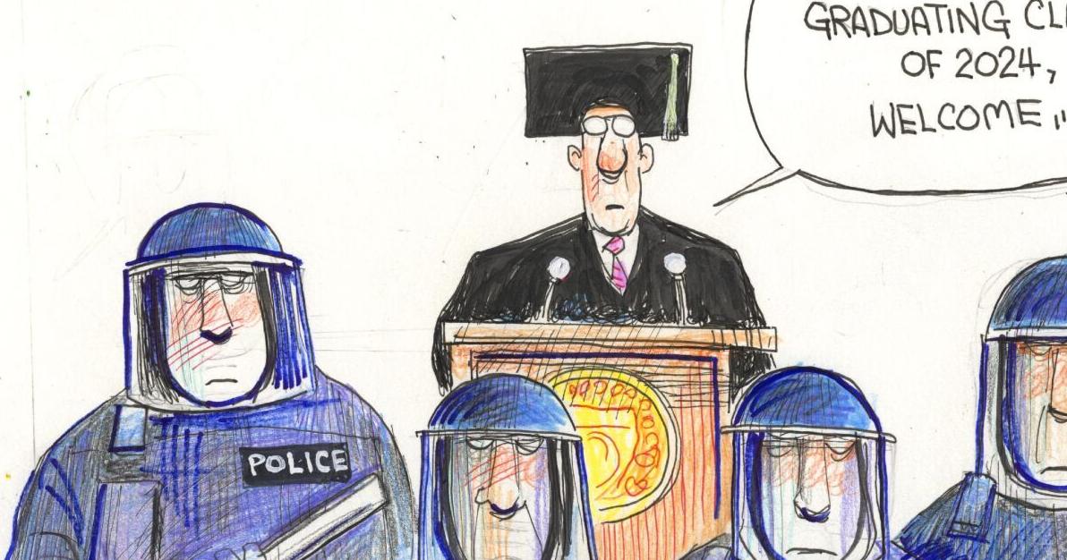 17 political cartoons take on the campus protests
