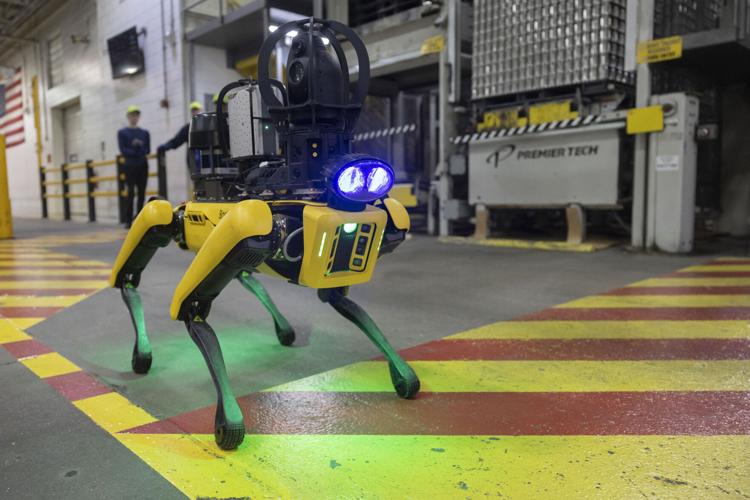 Robot 'dog' changes maintenance at pet food factory in Crete, Nebraska