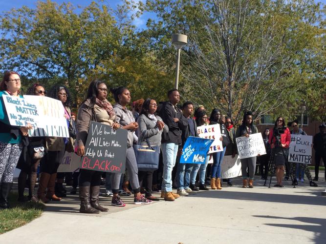 Black Lives Matter rally calling for racial justice draws more than 200 ...