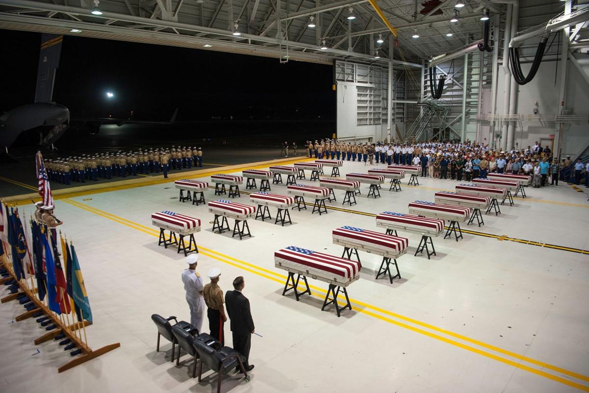 Tarawa caskets July 2019 -- Jacqueline Clifford USMC