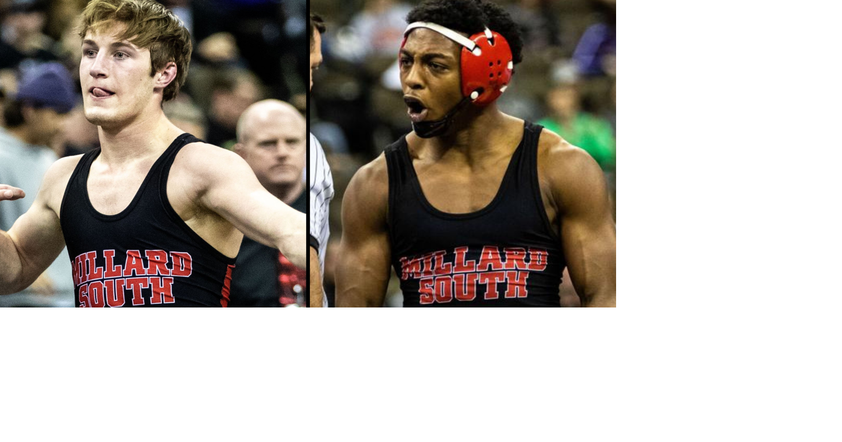 Antrell Taylor and Tyler Antoniak cap high school wrestling careers as