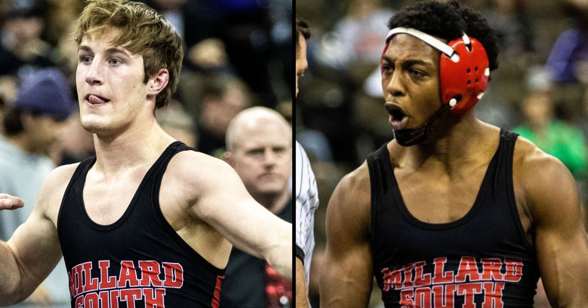 Antrell Taylor and Tyler Antoniak cap high school wrestling careers as