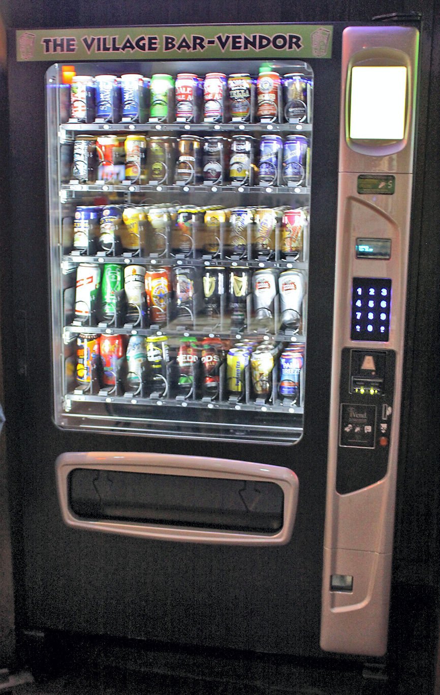 Village Bar’s newest attraction beer vending machine Ralston Recorder