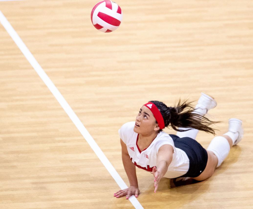 Keonilei Akana has a key contributor for Husker volleyball's defense