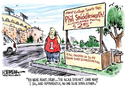 Jeff Koterba’s latest cartoon: No pay for popcorn