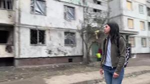 Air raid sirens trigger panic for Kyiv child who survived blast