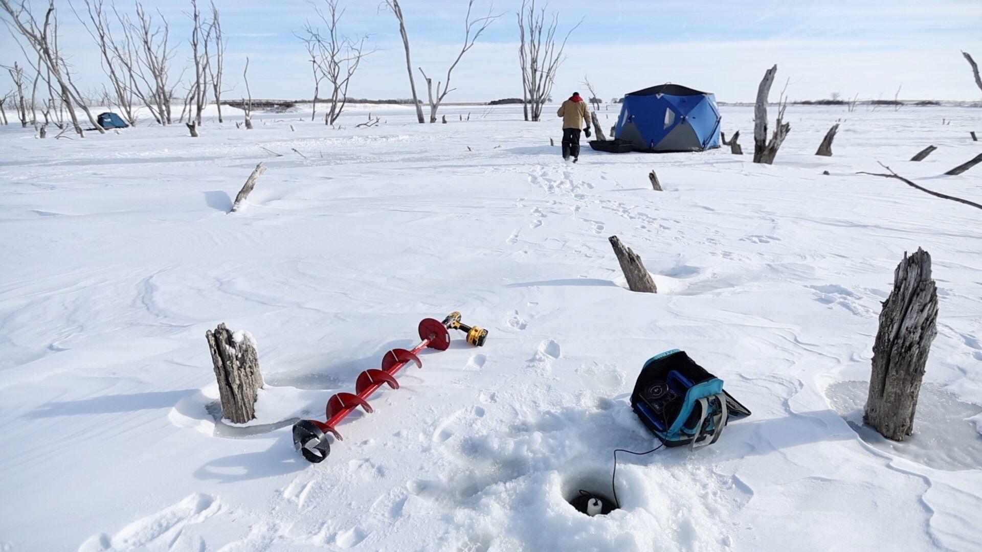 Nebraskans take advantage of short-lived ice fishing season