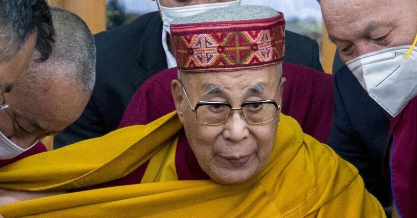 Dalai Lama, ein weltweites Symbol der tibetischen Kultur und des ...