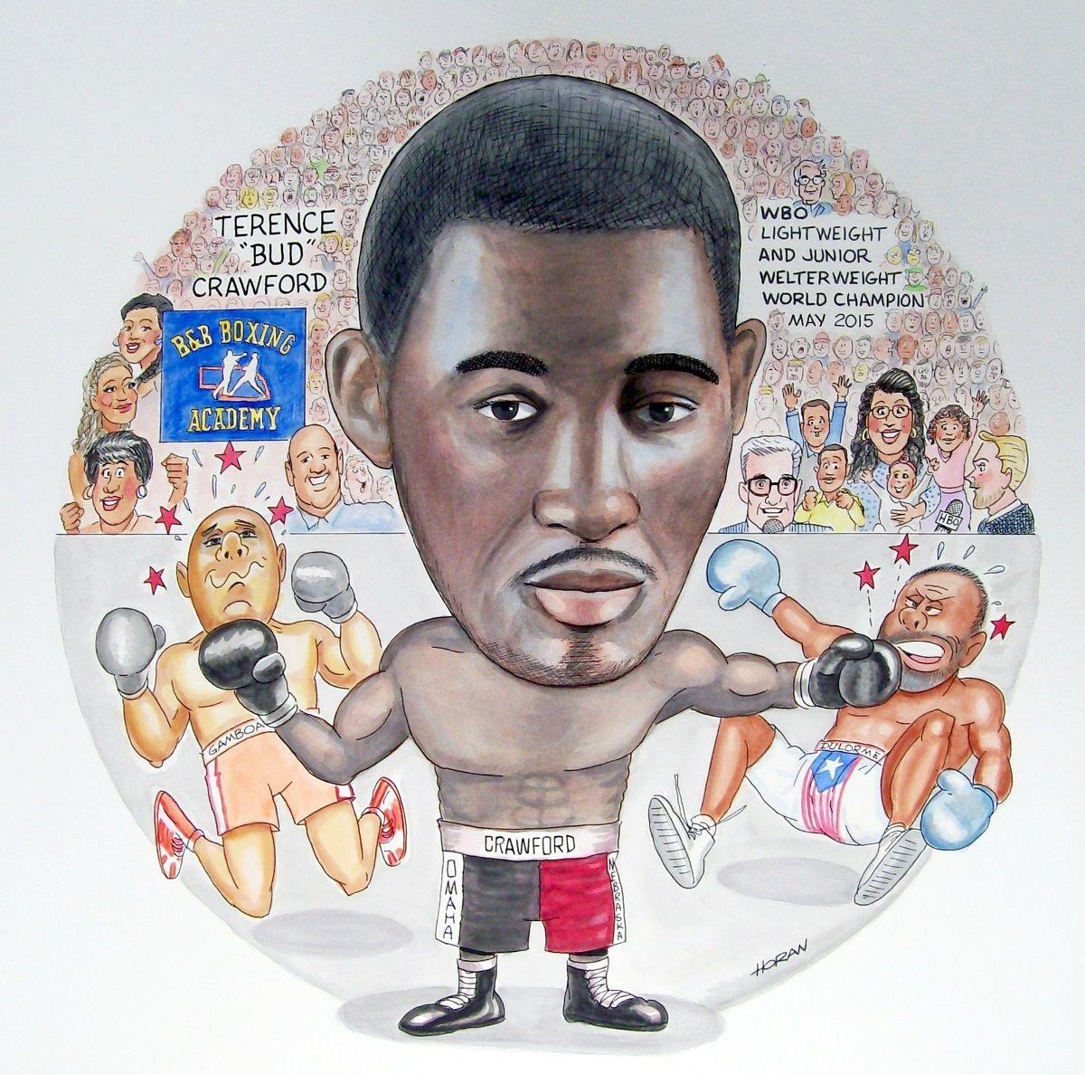 World Boxing Champ Terence Crawford Becomes Omaha Press Club S 145th Face On The Barroom Floor Sports News Omaha Com