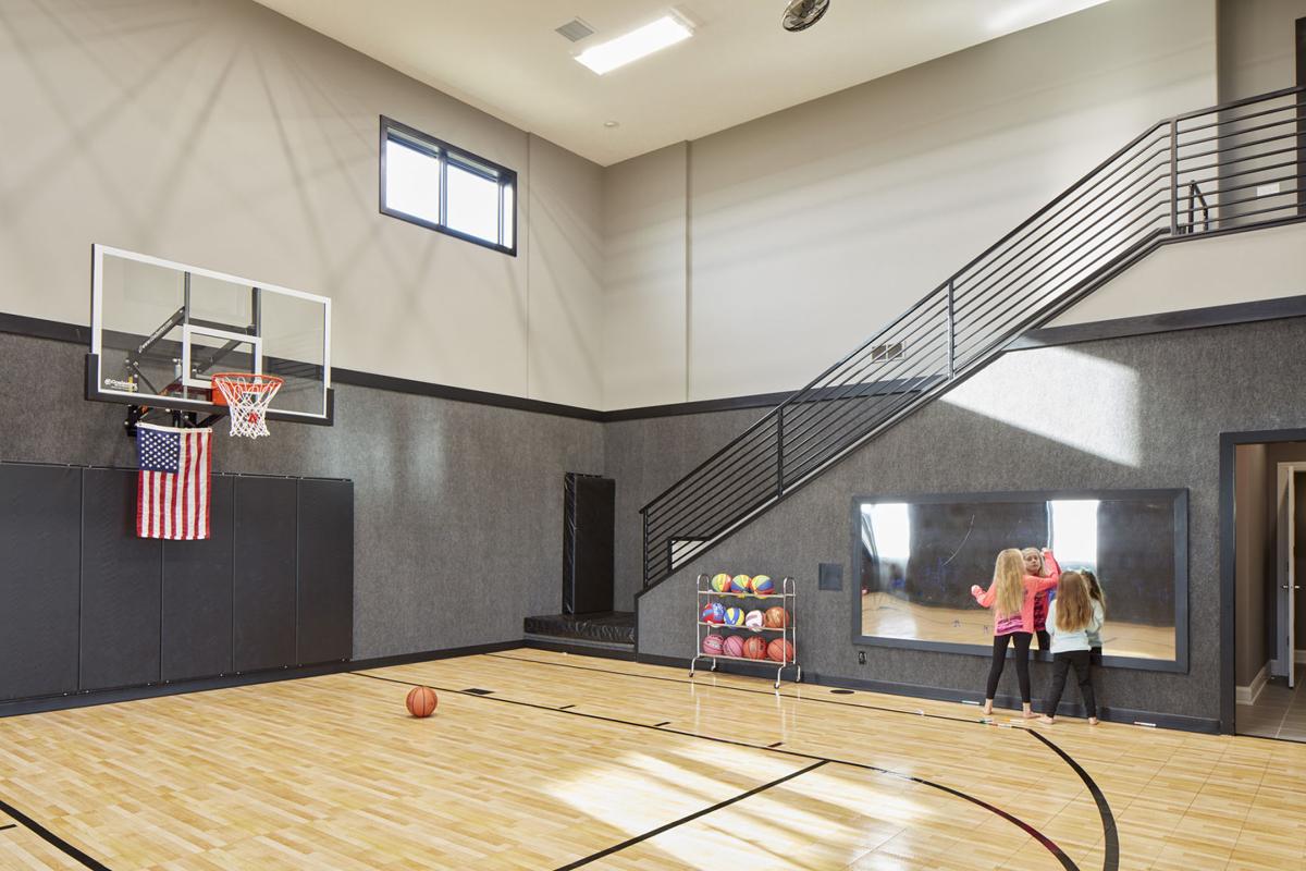 Papillion Family S Dream House Includes A Sports Court With A