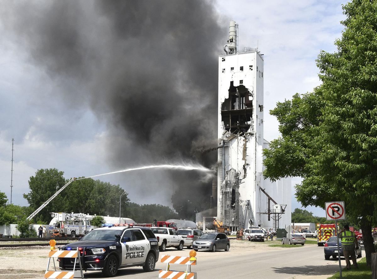 2 injured in grain elevator explosion in northeast Nebraska
