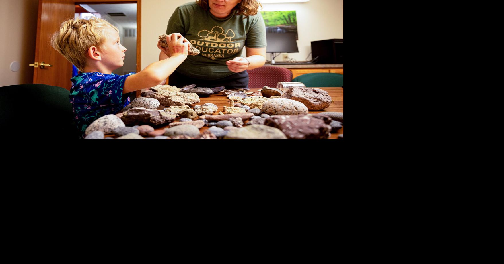 6-year-old Eagle boy discovers rare fossil at Schramm Park in Gretna