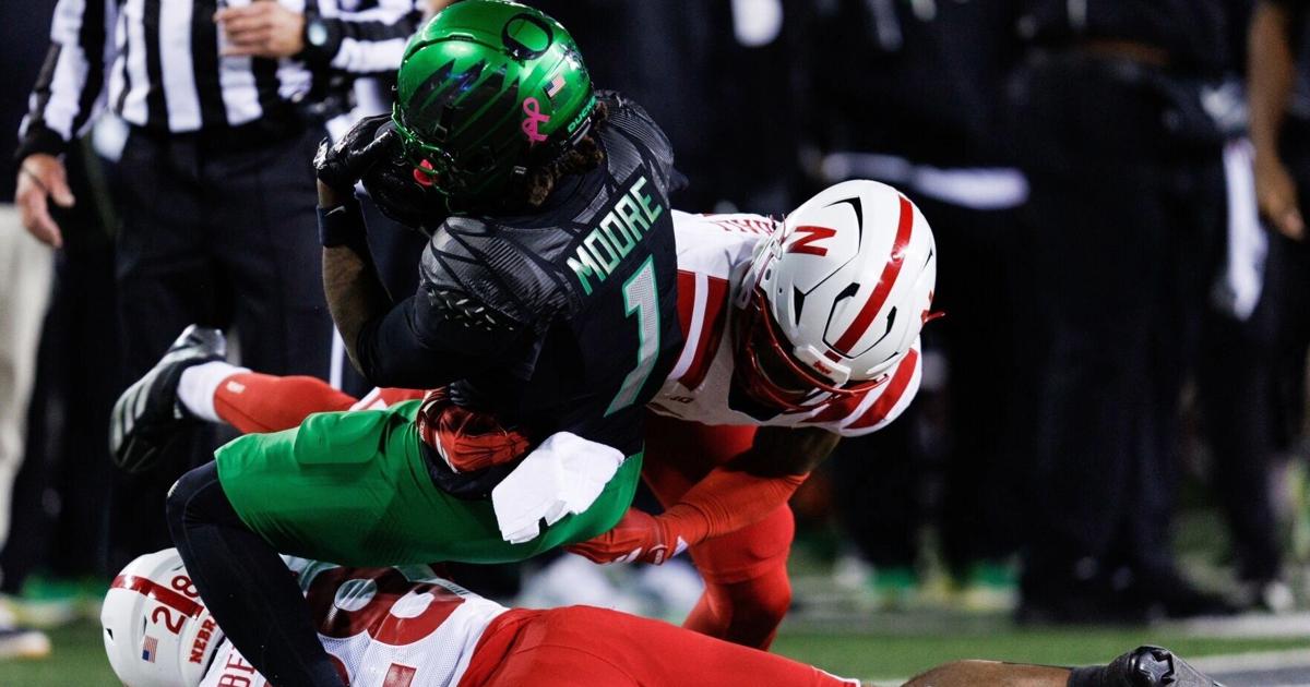 Nebraska held back Oregon on the money downs — until the money quarter
