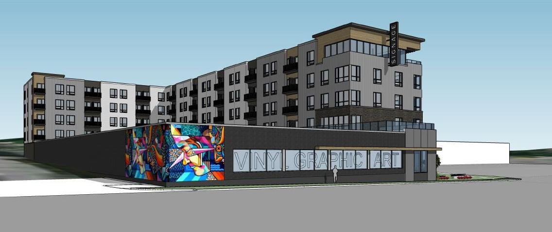 Five Story Apartment Building To Replace Vacant Furniture