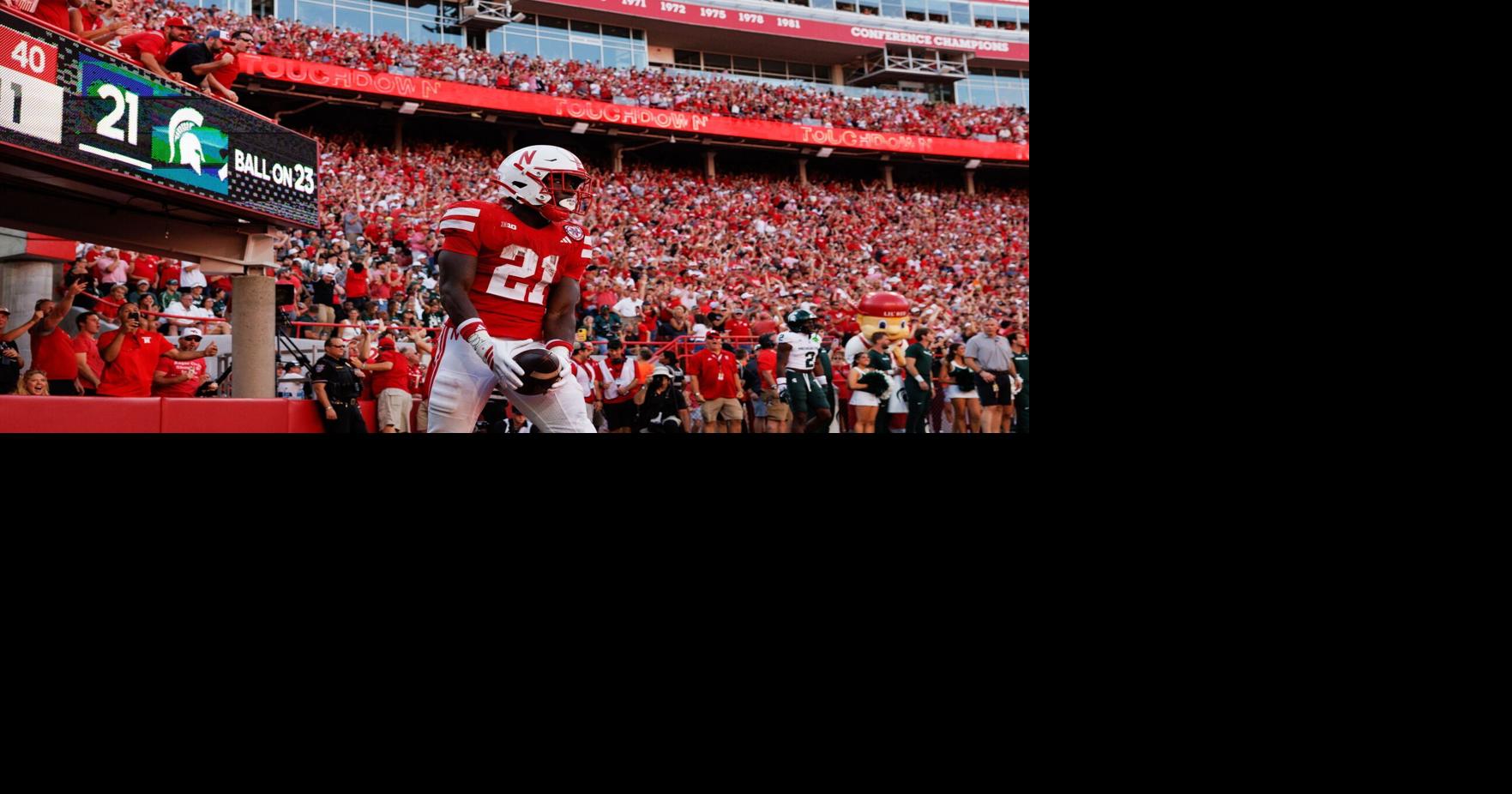 Emmett Johnson answers the call as Nebraska holds off Michigan State