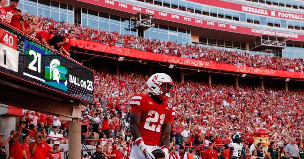 Emmett Johnson answers the call as Nebraska holds off Michigan State