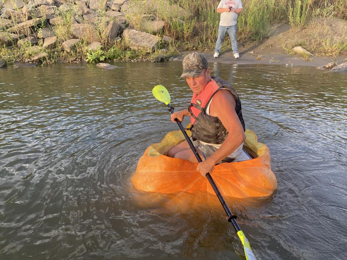 It's official: Nebraska man holds Guinness world record for riding a pumpkin  boat on the Missouri River