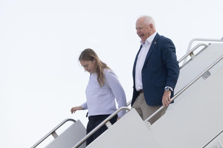 Recap Democratic VP candidate Tim Walz visits Omaha metro on Saturday