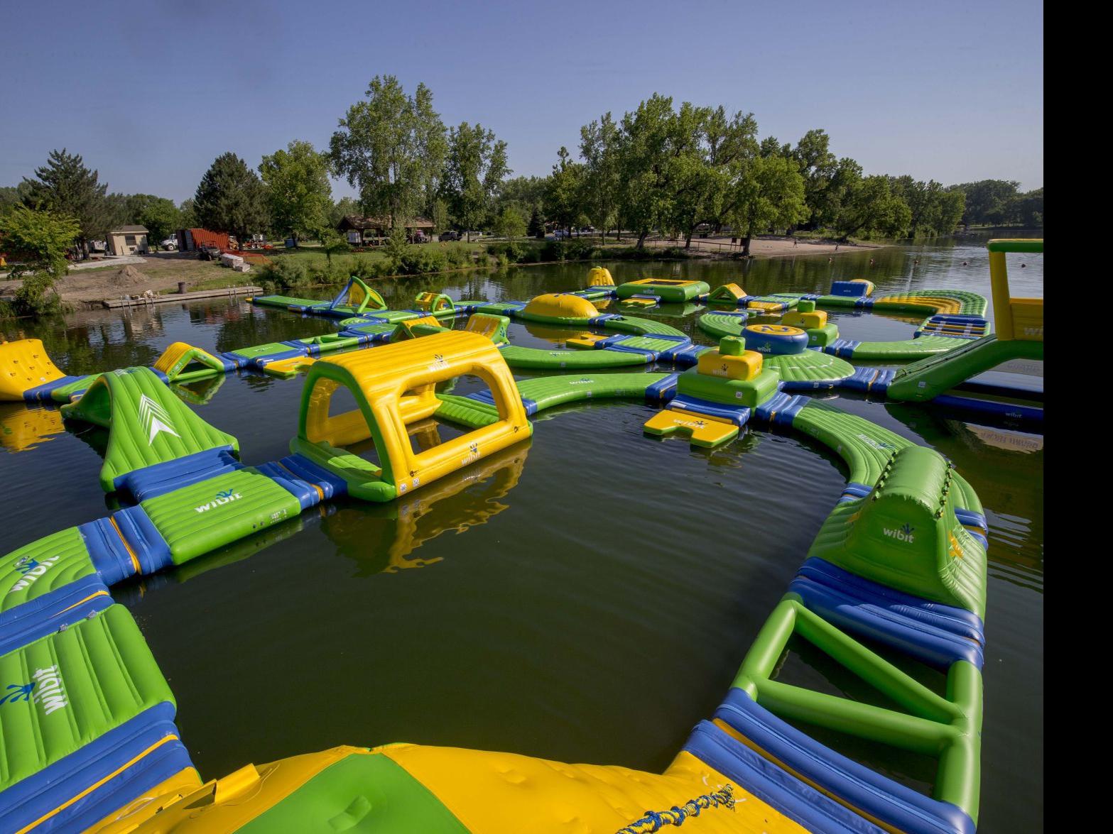 Floating Playground Like American Ninja Warrior Course Now Open At Omaha Area Lake Momaha Omaha Com